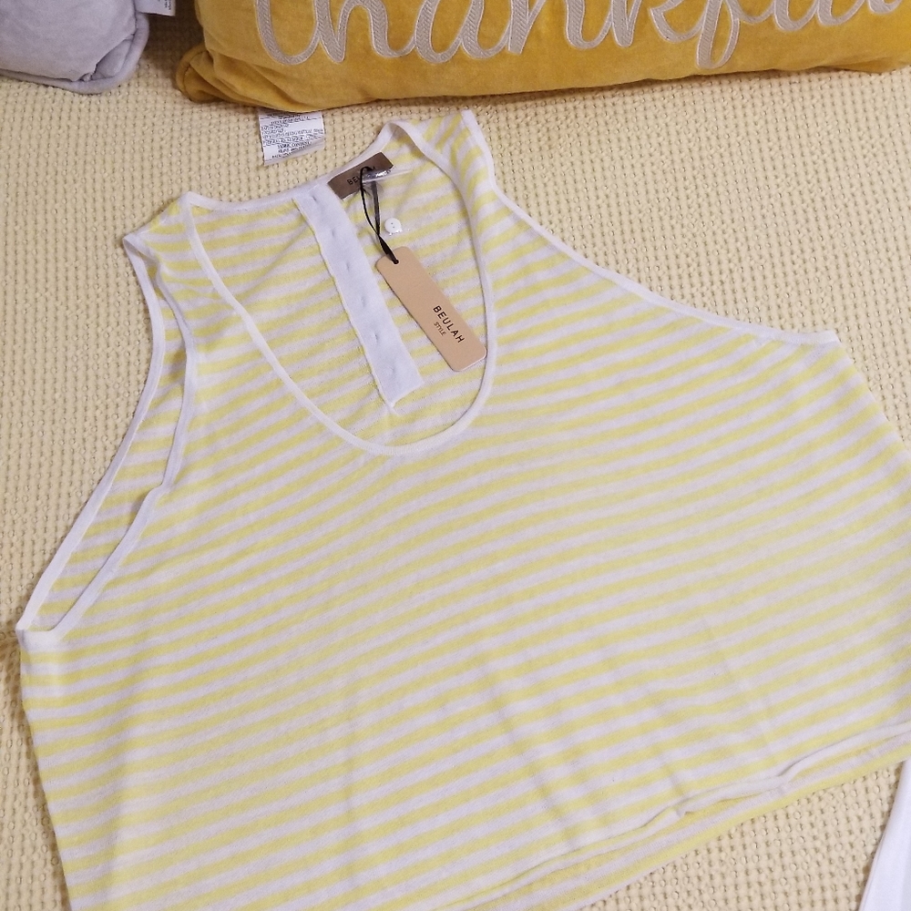Yellow & White Tank
